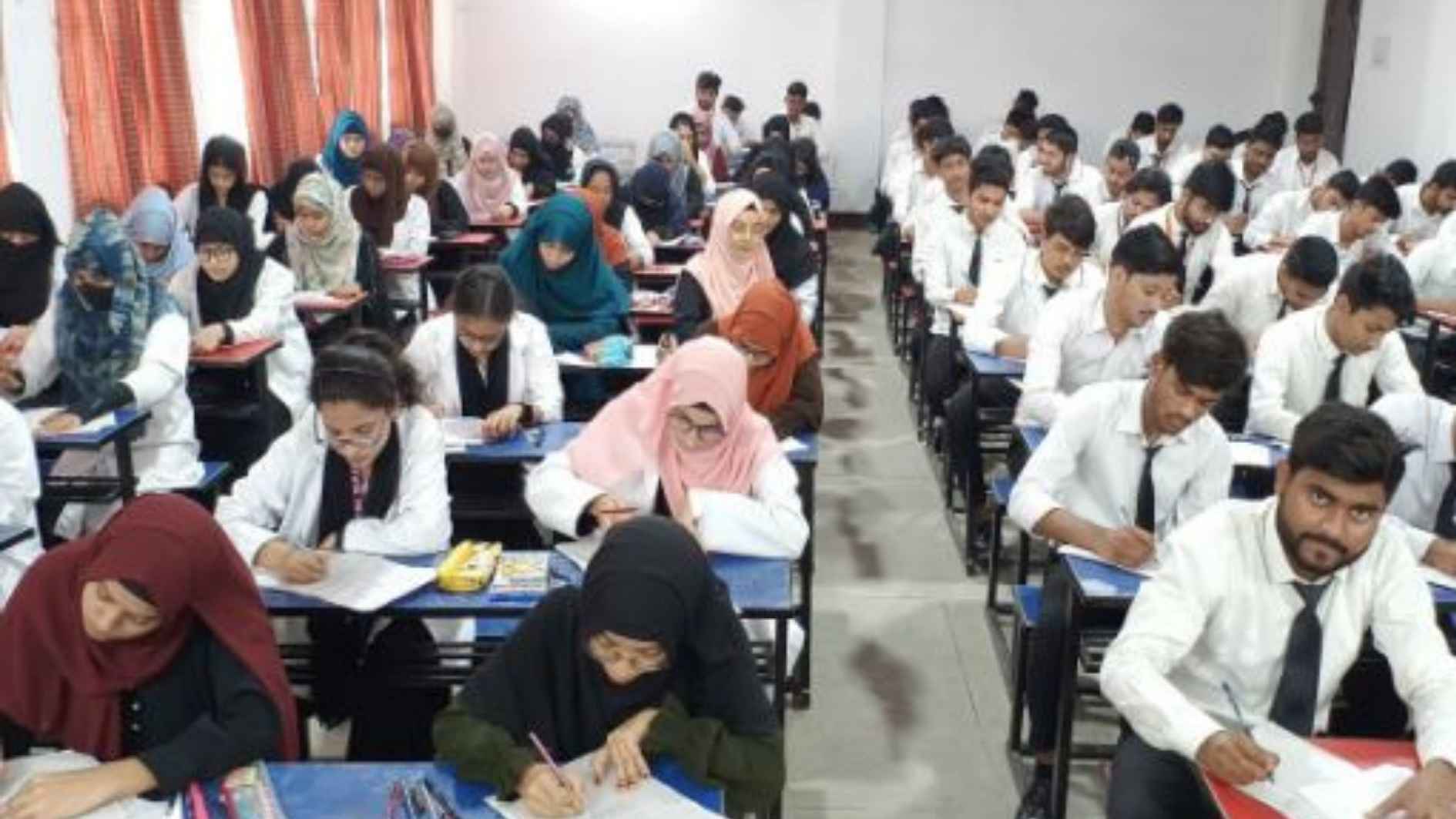 Students are Busy with Internal Examination