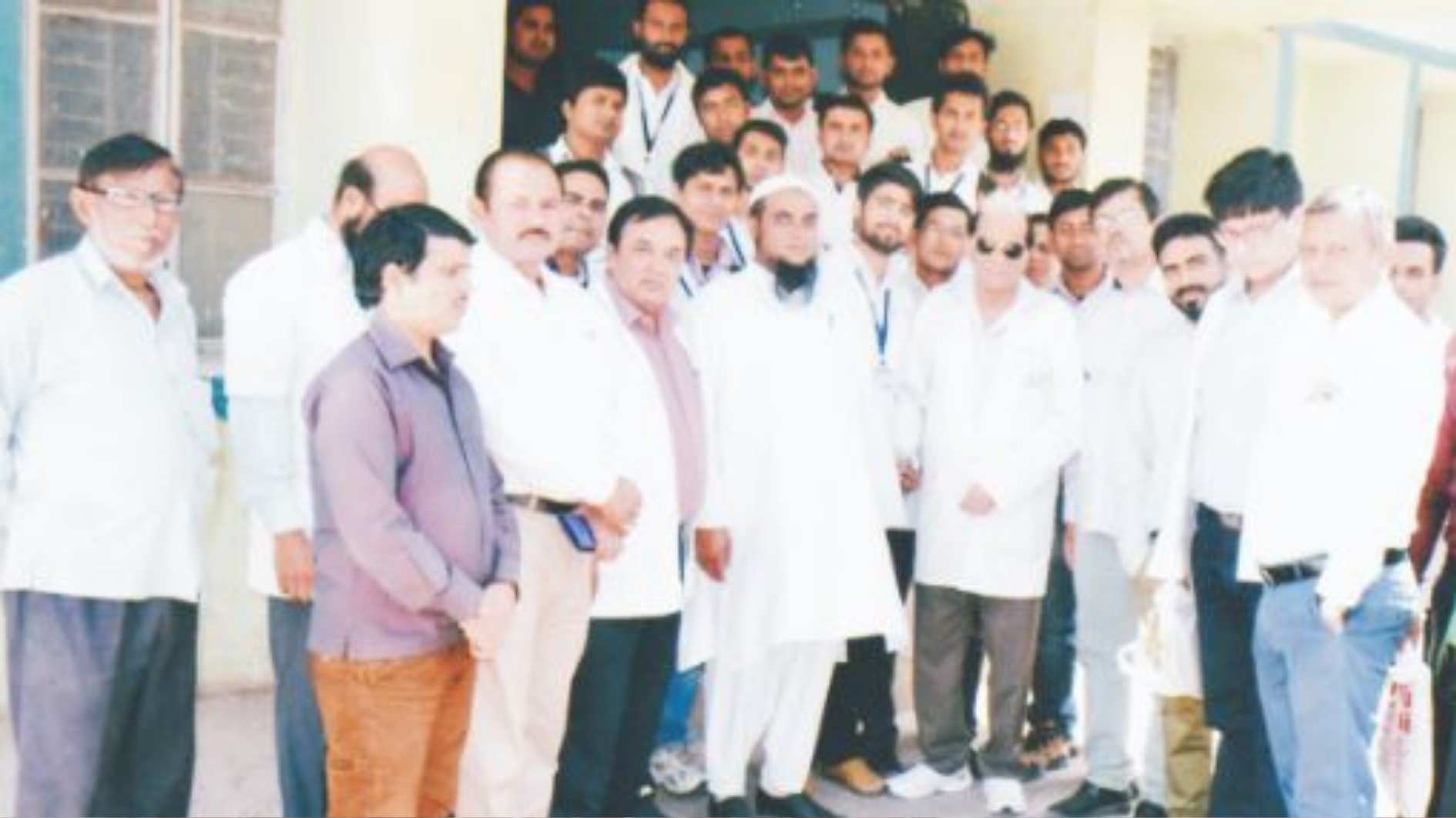 After the Inspection Group Photograph with Dr. A.A. Hai