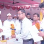 Mr. Haseeb Raza (Prof.) Receiving His Award from Ameer Shariyat